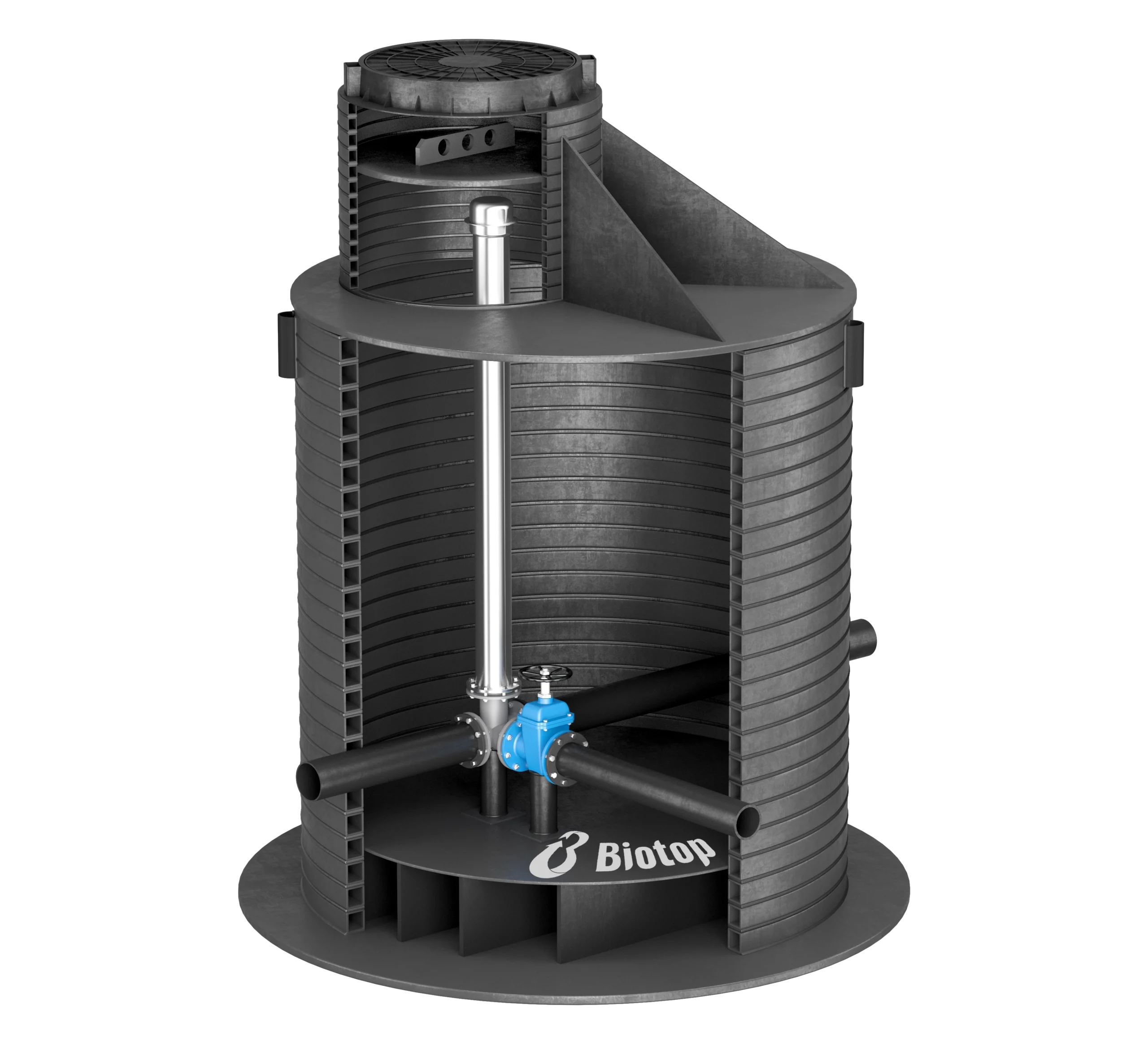 სპირალური მილისგან (SVT) BIOTOP დამზადებული სახანძრო ჭები